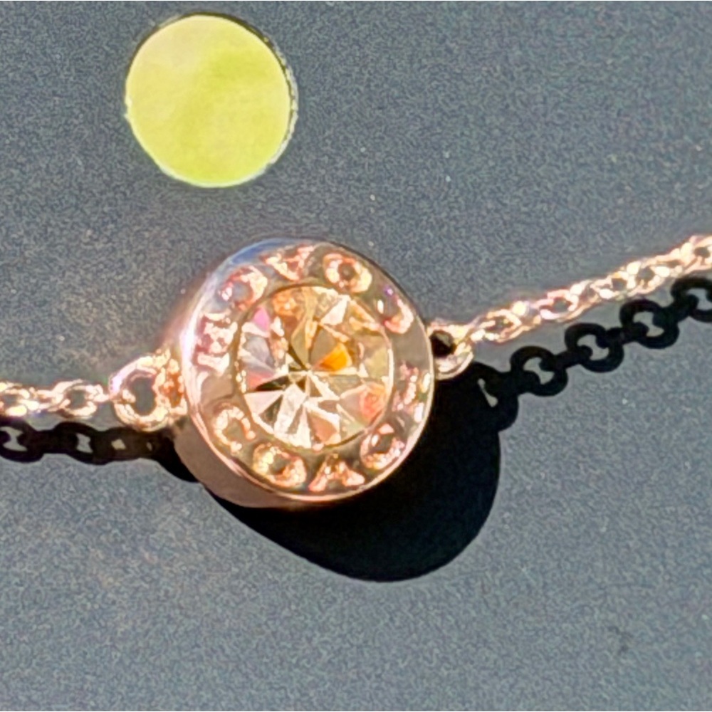 COACH Open Circle Slider Bracelet In Rose Gold - Picture 6 of 16